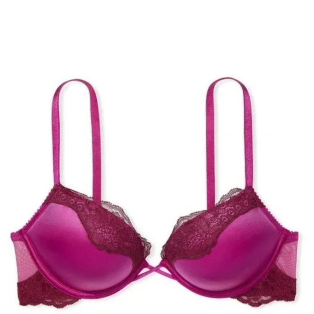 VSโ VERY SEXY Silky Smooth Satin Bombshell Add-2-Cups Push-Up Bra 32C